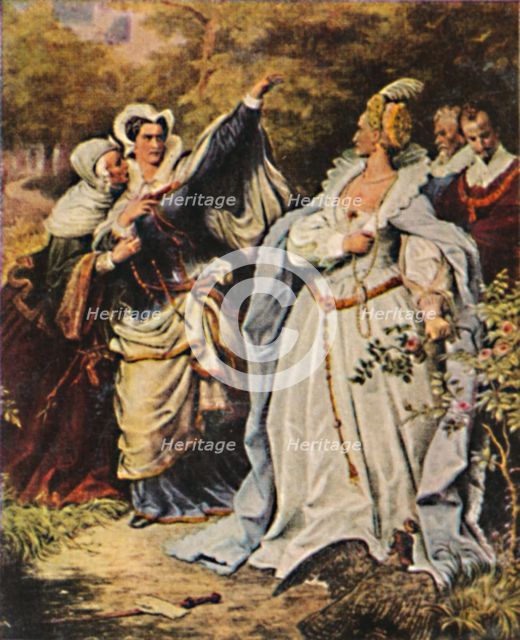'Maria Stuart 1542-1587 und Elisabeth v. England 1533-1603', 1934. Creator: Unknown.