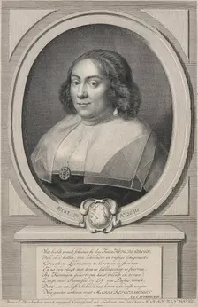 Maria Reigersbergen, wife of Hugo Grotius, Mid 18th century. Creator: Jacobus Houbraken