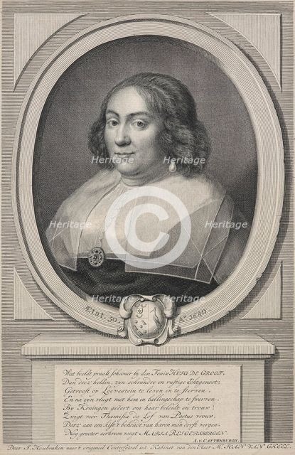 Maria Reigersbergen, wife of Hugo Grotius,  Mid 18th century. Creator: Jacobus Houbraken.