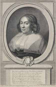 Maria Reigersbergen, wife of Hugo Grotius, Mid 18th century. Creator: Jacobus Houbraken