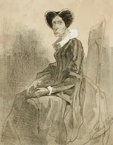 Maria Ristori, 1856. Creator: Félicien Rops