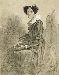 Maria Ristori, 1856. Creator: Félicien Rops