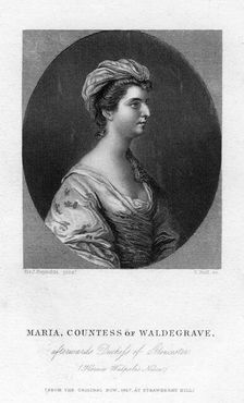 Maria Walpole (1736-1807), Countess Waldegrave, 1867.Artist: S Bull
