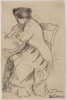Maria Writing, 1892. Creator: Emile Bernard
