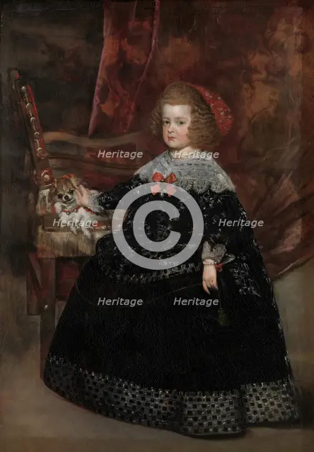 Maria Teresa (1638-1683), Infanta of Spain, ca. 1645. Creator: Juan Battista Martinez del Mazo.