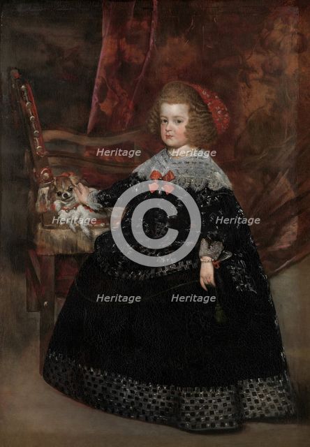 Maria Teresa (1638-1683), Infanta of Spain, ca. 1645. Creator: Juan Battista Martinez del Mazo.
