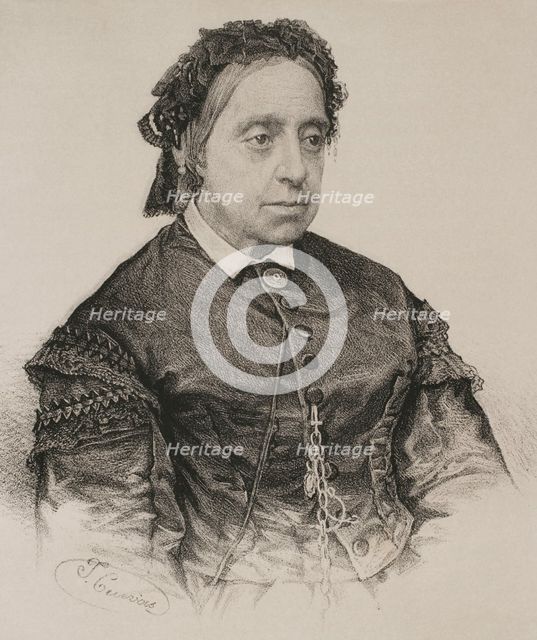 Maria Teresa of Braganza (1793-1874), Portuguese Infanta, 1869. Creator: Jose Cuevas.