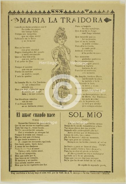 Maria the Traitor, n.d. Creator: José Guadalupe Posada.