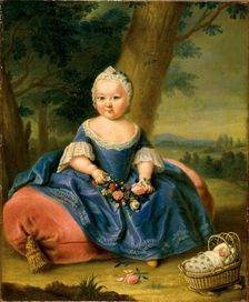 Maria Theresa as a three-year-old girl, ca 1720