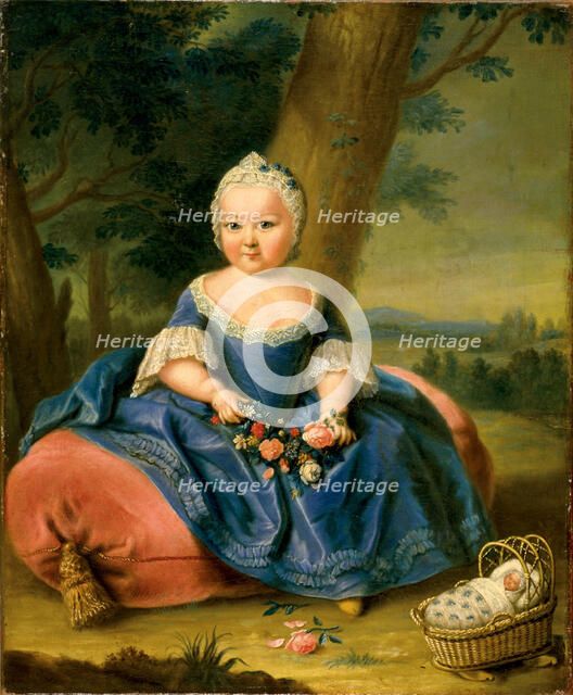 Maria Theresa as a three-year-old girl, ca 1720.