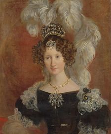 Maria Theresa of Austria (1801-1855), Queen of Sardinia, First half of the 19th cent.. Creator: Cavalleri, Ferdinando (1794-1865)