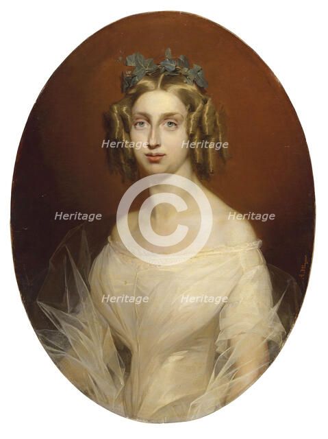 Maria Theresa of Austria (1801-1855), Queen of Sardinia, First half of the 19th cent.. Creator: Wagner, Albert (1816-1867).
