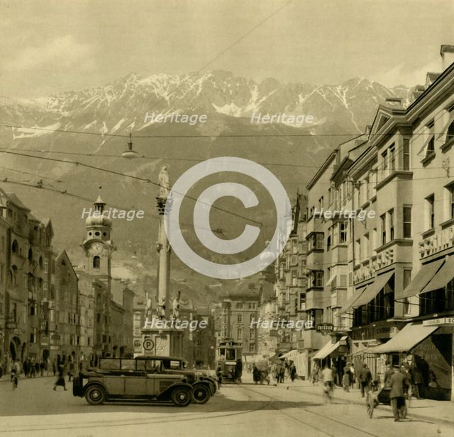 Maria-Theresien-Strasse, Innsbruck, Tyrol, Austria, c1935.  Creator: Unknown.