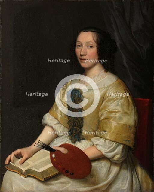 Maria van Oosterwijck (1630-93). Flower painter, 1671. Creator: Wallerant Vaillant.