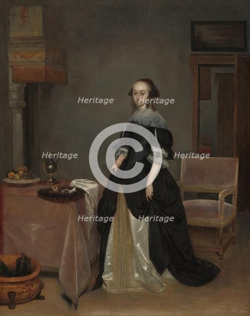 Maria van Suchtelen, c. 1666. Creator: Gerard Terborch II.