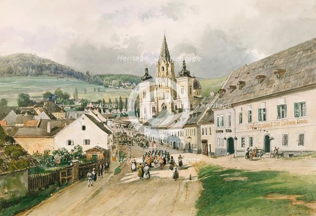 Mariazell, around 1840. Creator: Thomas Ender.