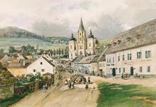 Mariazell, around 1840. Creator: Thomas Ender