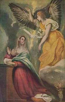 Mariae Verkundigung (The Annunciation), c1595 - 1600, (1938). Artist: El Greco