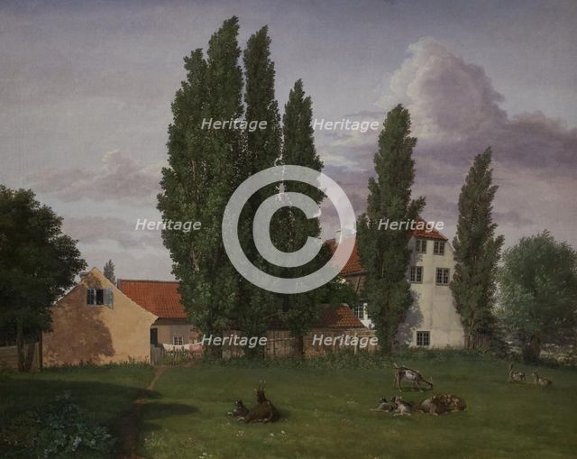 "Marialyst" at Frederiksberg. Ole Winstrup's House, 1828. Creator: Frederik Hansen Sodring.