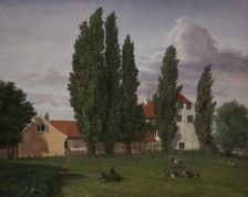 "Marialyst" at Frederiksberg. Ole Winstrup's House, 1828. Creator: Frederik Hansen Sodring