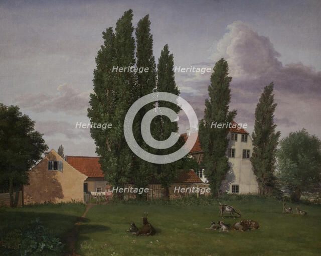 "Marialyst" at Frederiksberg. Ole Winstrup's House, 1828. Creator: Frederik Hansen Sodring.