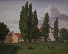 "Marialyst" at Frederiksberg. Ole Winstrup's House, 1828. Creator: Frederik Hansen Sodring