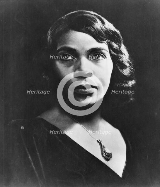 Marian Anderson (1899-1993), American contralto. Artist: Unknown