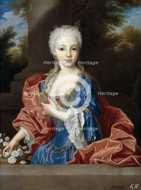 Mariana Victoria of Spain (1718-1781), before 1725. Creator: Ranc, Jean (1674-1735).