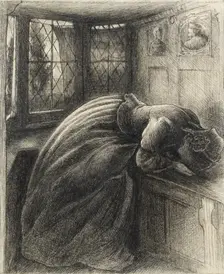 Mariana, c1840-1850. Artist: John Everett Millais