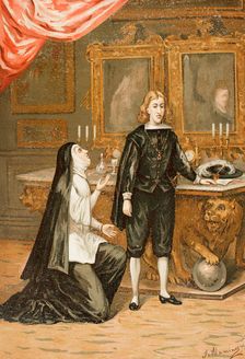 Mariana of Austria and Charles II, 1890. Creator: Juan Alaminos