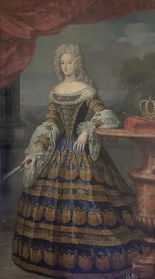 Mariana of Neuburg, Queen Consort of Spain, 1700. Creator: Jacques Courtilleau
