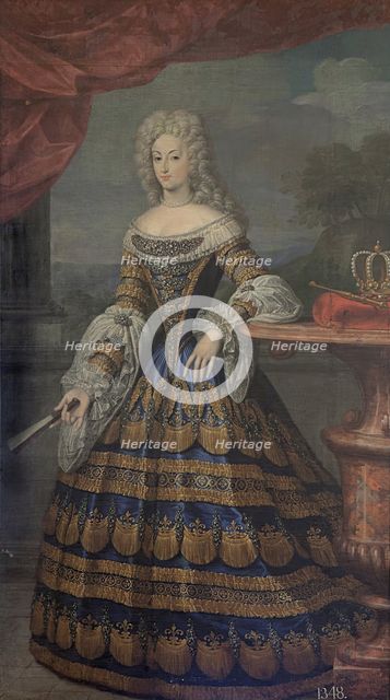 Mariana of Neuburg, Queen Consort of Spain, 1700. Creator: Jacques Courtilleau.