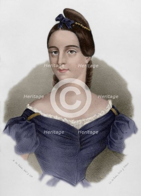 Mariana Pineda, (1804-31), Spanish heroine, liberal symbol of the struggle against..., 1869. Creator: A de Salas.