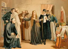 Mariana Pineda departs for the scaffold, 1862, (1892). Creator: Unknown