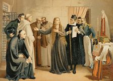 Mariana Pineda departs for the scaffold, 1862, (1892). Creator: Unknown