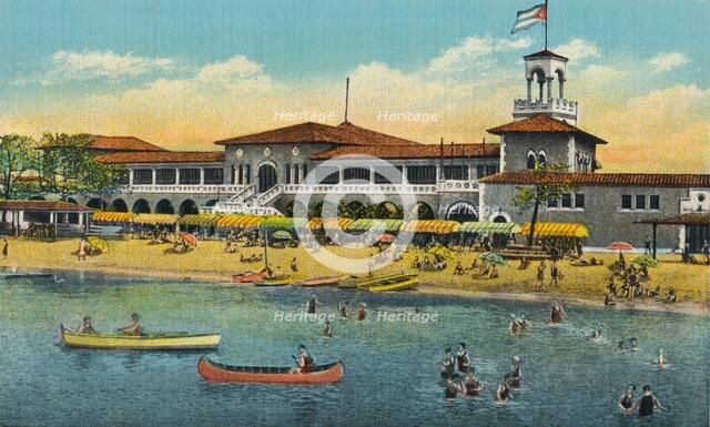 Marianao Bathing Beach, Havana, Cuba, c1910. Artist: Unknown