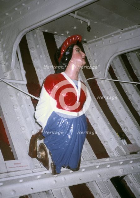Marianne, figurehead from a French Grand Banks fishing boat. Artist: Unknown