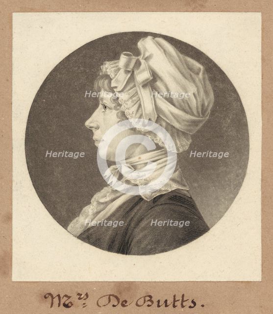 Marianne Welby DeButts, 1805. Creator: Charles Balthazar Julien Févret de Saint-Mémin.