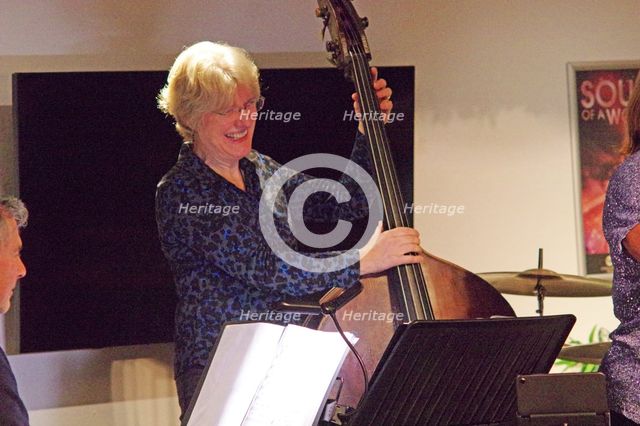 Marianne Windham, Hannah Horton Quartet, East Grinstead Jazz Club, West Suusex, Jan 2025. Creator: Brian O'Connor.