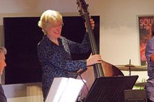 Marianne Windham, Hannah Horton Quartet, East Grinstead Jazz Club, West Suusex, Jan 2025. Creator: Brian O'Connor