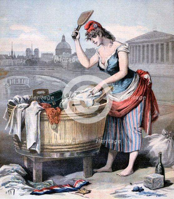 'Marianne, the Queen of the Washerwomen', 1893. Artist: Henri Meyer