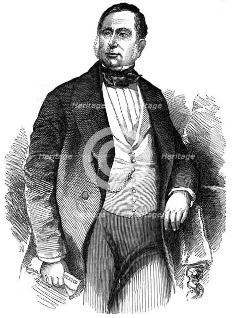 Mariano Arista, Mexican general and politician, 1853. Artist: Unknown