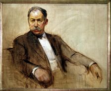 Mariano Benlliure (1826-1947), Spanish sculptor, portrait by Joaquín Sorolla