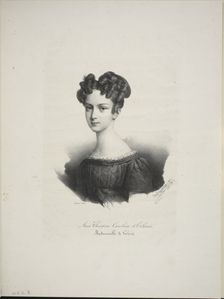Marie Christine Caroline d'Orléans, Mademoiselle de Valois, 1825. Creator: Henri Grevedon