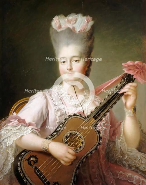 Marie Clotilde of France (1759-1802), Queen of Sardinia. Artist: Drouais, François-Hubert (1727-1775)
