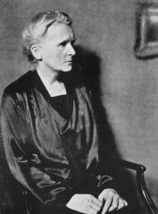 Marie Curie, Polish-born French physicist, 1929. Creator: Unknown