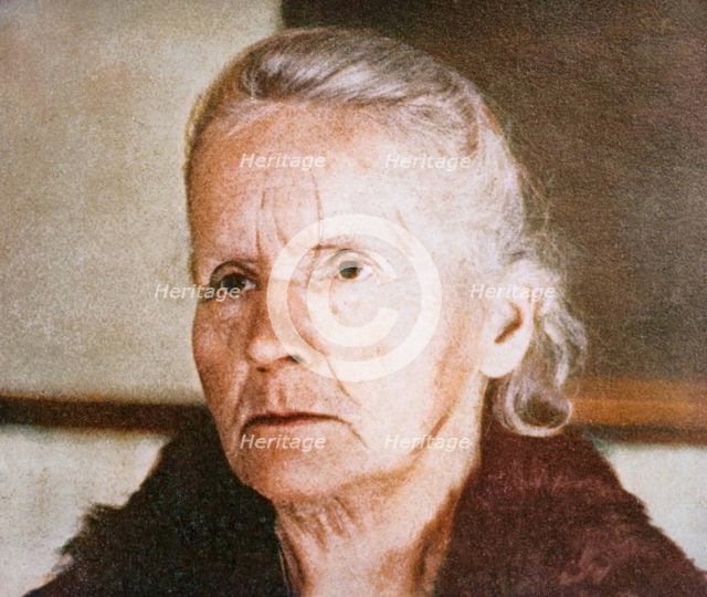 Marie Curie, Polish-born French physicist, 1931. Creator: Unknown.
