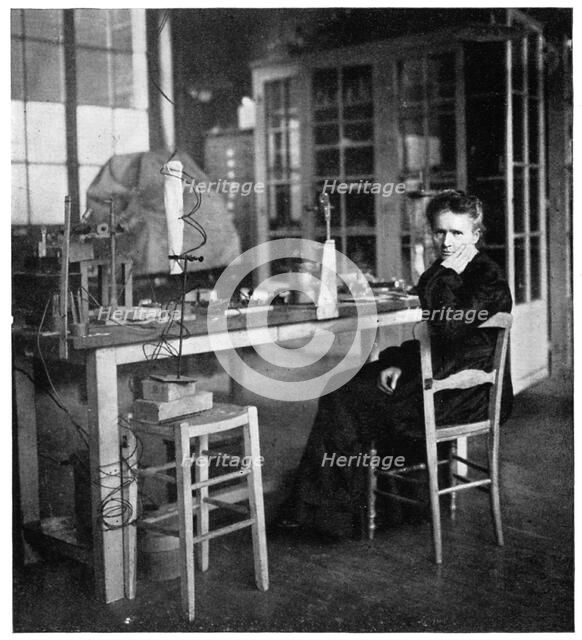 Marie Curie, Polish-born French physicist, c1920.  Artist: Anon