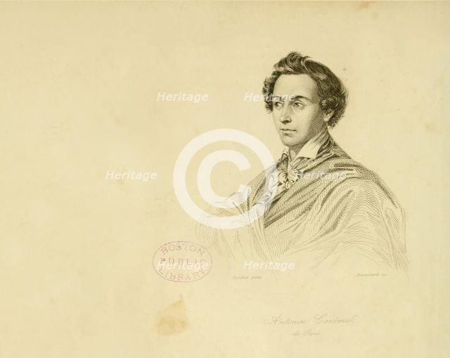 Marie-Antoine Carême (1784-1833). Artist: Steuben, Charles de (1788-1856)