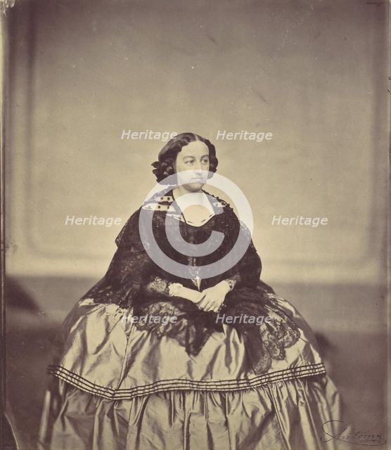 Marie Antoine, geb. Woes, 1850s-60s. Creator: Franz Antoine.
